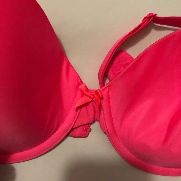 Neon Pink Underwire Bra Lightly Lined - Picture 4 of 5